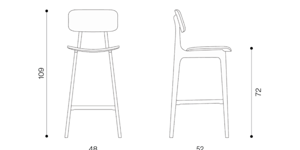 TRABALDO_Technical-Dimensions_ROSE STOOL TRABALDO_Technical-Dimensions_ROSE STOOL